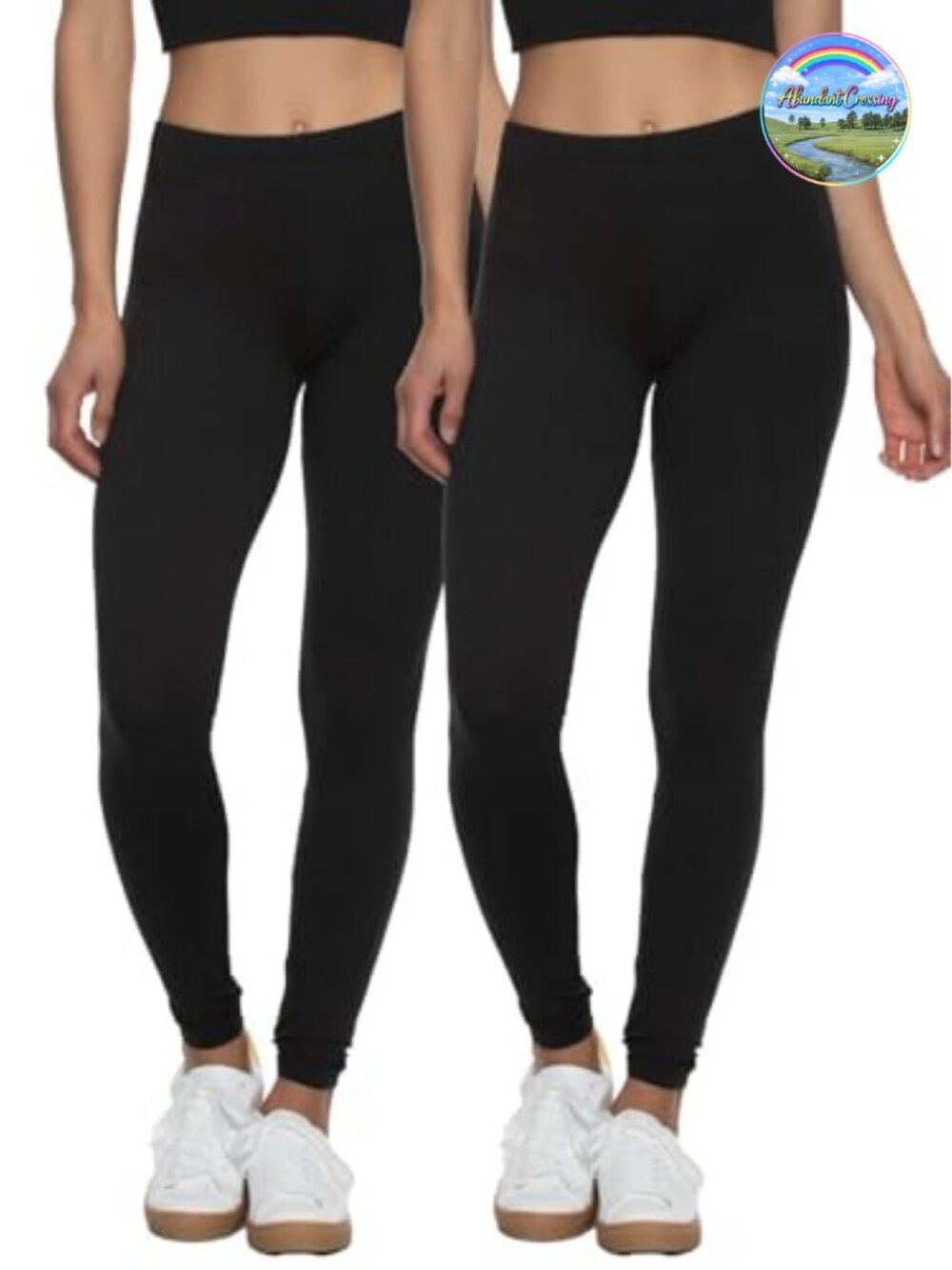 Velvety Soft Lightweight Leggings Moisture Wicking Yoga 2 Pack